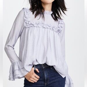English factory ruffled blouse